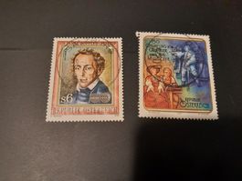 Lot de timbres Autriche anciens - Doppler et Millöcker