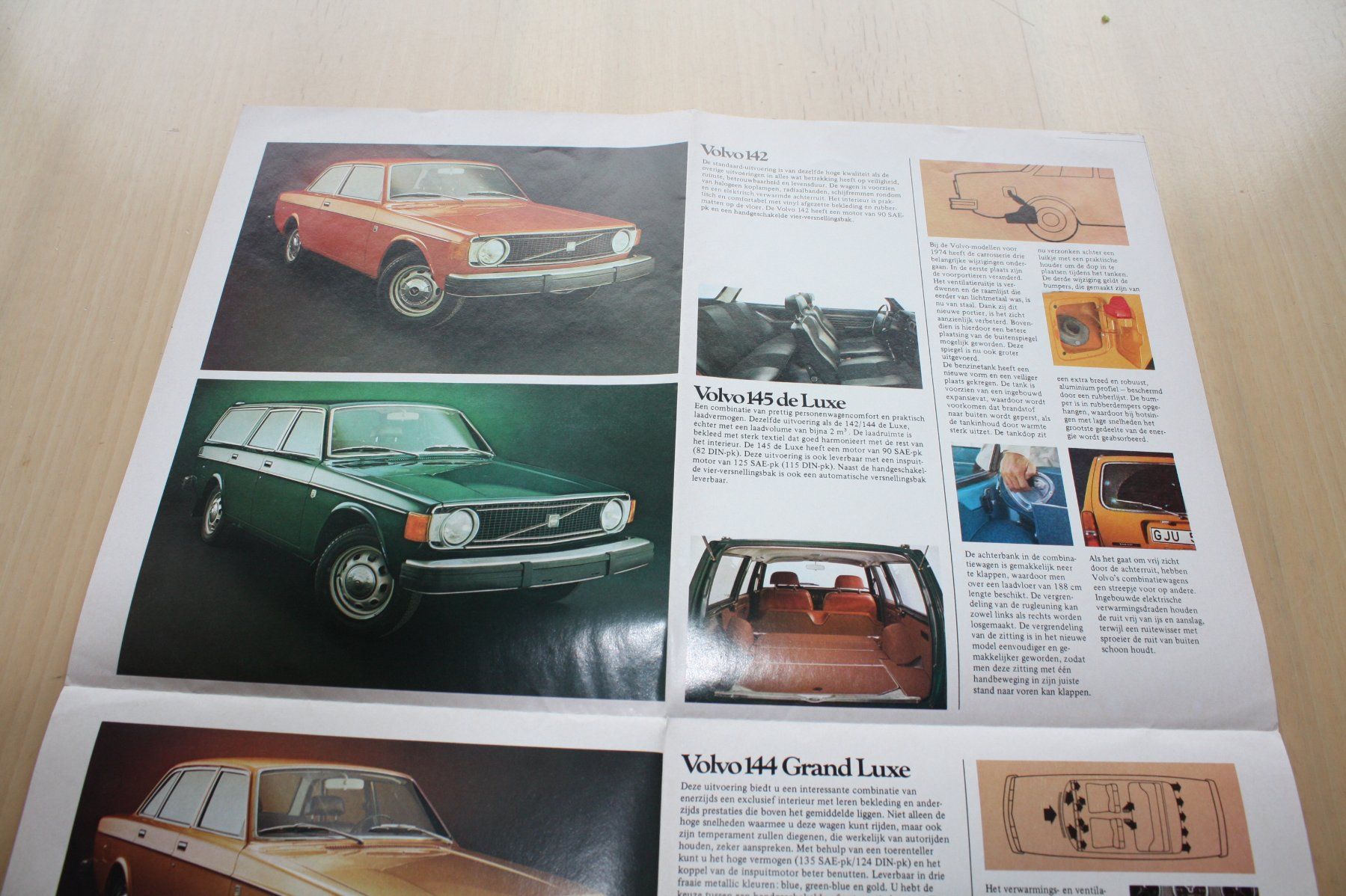 Volvo Dokumente: Volvo Modell Programm Prospekt 1974 NL – Gebraucht aus Wikon von erwin400 2