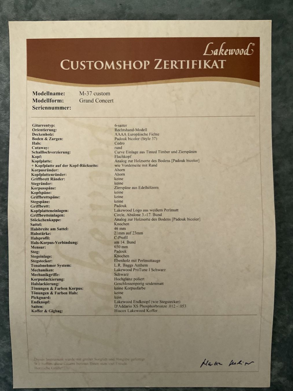 Musikinstrumente: Lakewood M-37 Custom – Gebraucht aus Goldau von larson5118 7