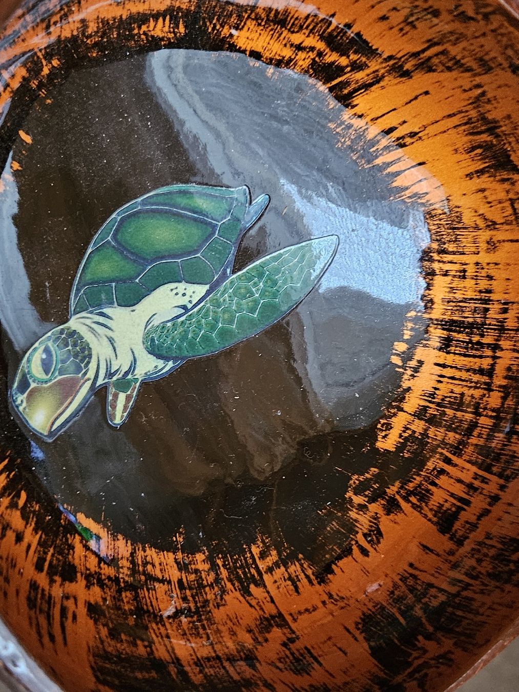 Ciotole: Kokosnuss Schale mit Schildkröte Deko-Objekt – Nuovo (secondo la descrizione) da Anwil venduto da tamoos 4