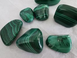 200gr. grosse Malachit Trommel-Edelstein/Schmuckstein