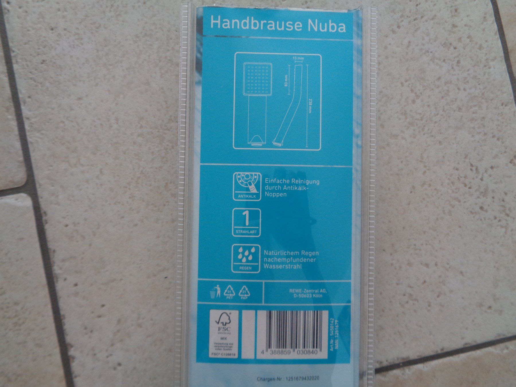 Soffioni doccia: Handbrause  Nuba – Nuovo (secondo la descrizione) da Kreuzlingen venduto da Robi-2003 2