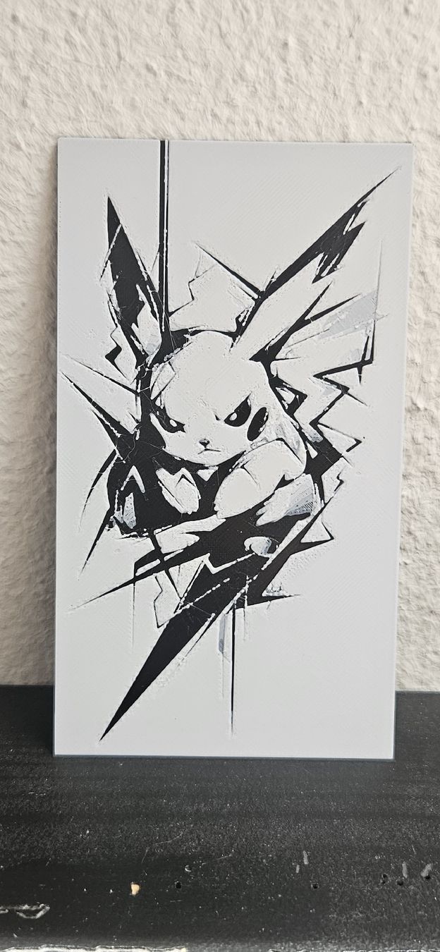 Foto & Immagini: Pikachu Porträt mit 3D Strukturen – Nuovo (secondo la descrizione) da Belp venduto da Ginus85
