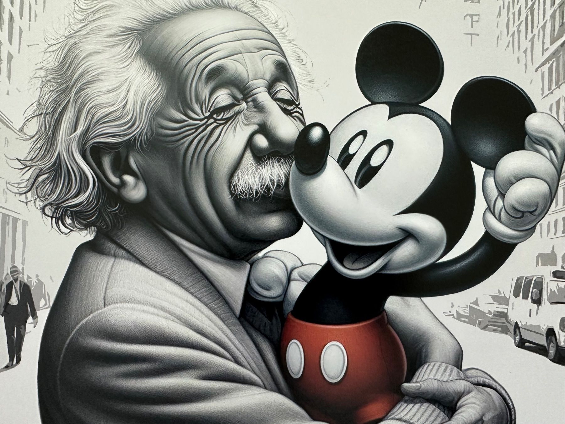 Foto & Immagini: Bit Dancer: Einstein Mickey Kiss, POP Art, signiert 2/5 – Nuovo (secondo la descrizione) da Meilen venduto da Art-Friend 2