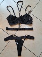 NEU Damen Lingerie / Dessous Set 3teilig schwarz