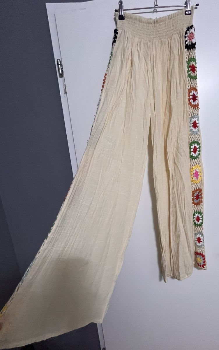 Pantaloni: Schöne Sommerhose mit Häkeldetails, Gr.: S/M, Boho Stil, – Nuovo (secondo la descrizione) da Zürich venduto da MariaSusanne 1