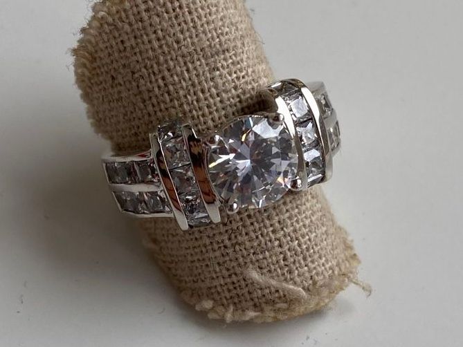 Anelli: Silber 925 Massive Solitär Zirkonia Ring – Nuovo (secondo la descrizione) da Givisiez venduto da sgu_k58r 4