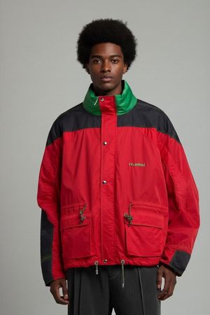 Vintage Hummel Rote Windbreaker Jacke - Größe XXL