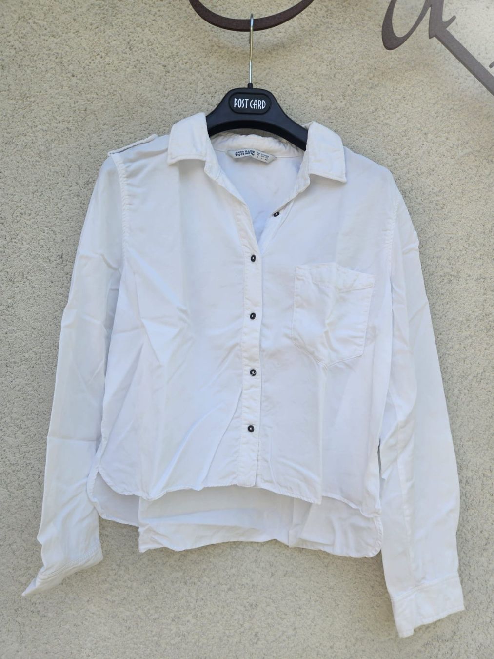 Zara Blusen: weisse Bluse (basic) – Gebraucht aus Ostermundigen von daniela.raefle