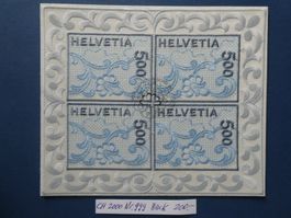 CH 2000 Nr. 999 Block gestempelt