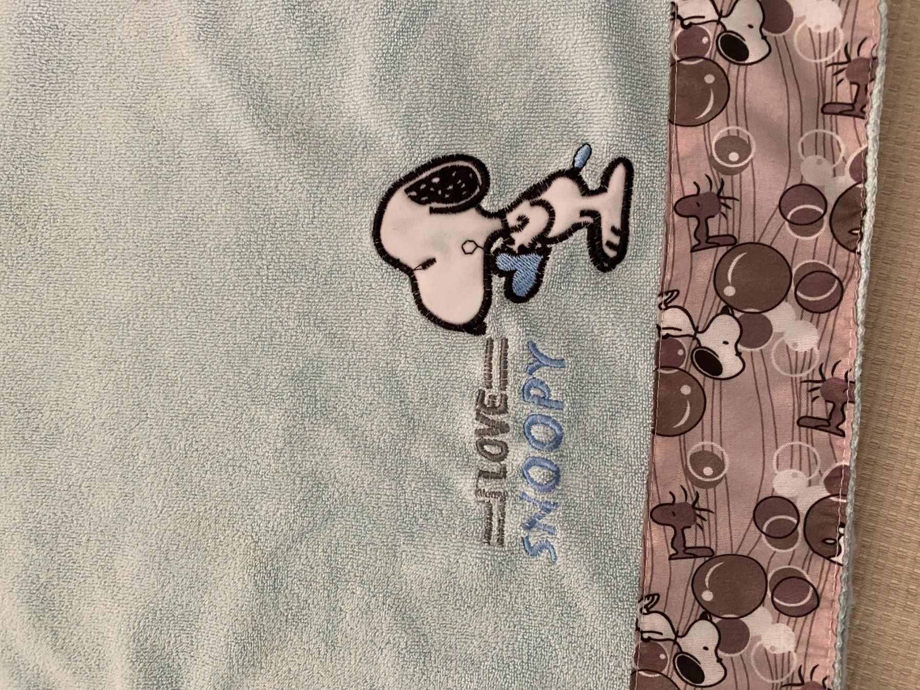 Teli da bagno: I Love Snoopy Handtuch hellblau – Nuovo (secondo la descrizione) da Allenwinden venduto da Obalu 1