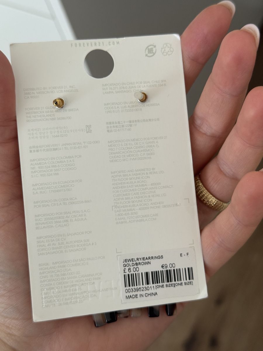 Orecchini pendenti & Orecchini a lobo: Ohrringe Gold/Braun Modeschmuck Neu – Nuovo e nell'imballaggio originale da Güttingen venduto da Nkskn 1