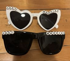 Sonnenbrillen Set "Just Married" - Perfekt für Hochzeit!