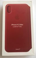 Apple - iPhone XS Max Leder Folio (Etui) Rot