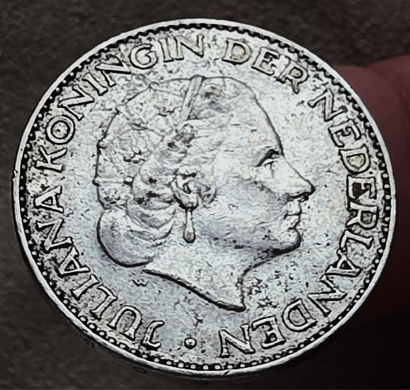 Alle Münzen: NIEDERLANDE 1 GULDEN 1955 SILBER – Gebraucht aus Winterthur von Creso70