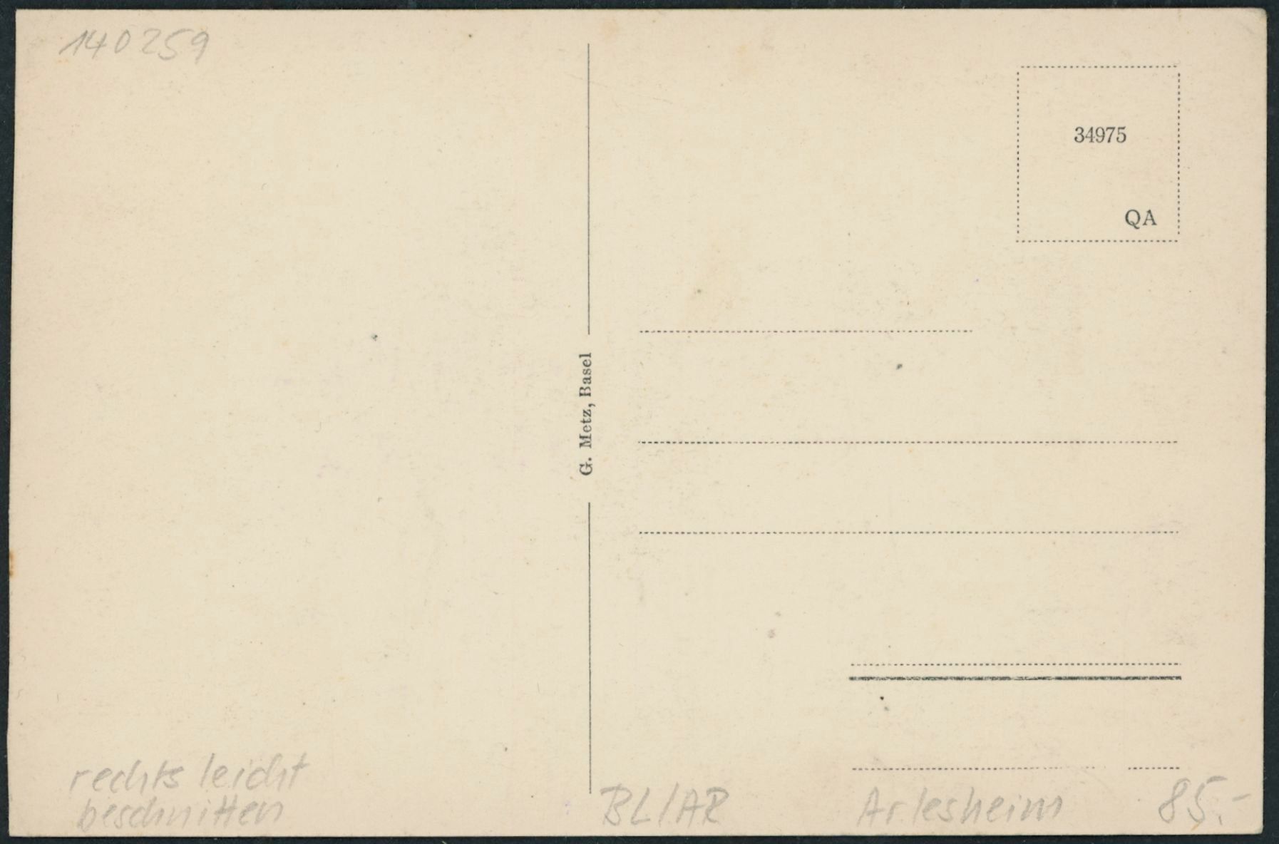 Cartoline postali: BL Arlesheim – Nuovo (secondo la descrizione) da Schindellegi venduto da dolpitz 1