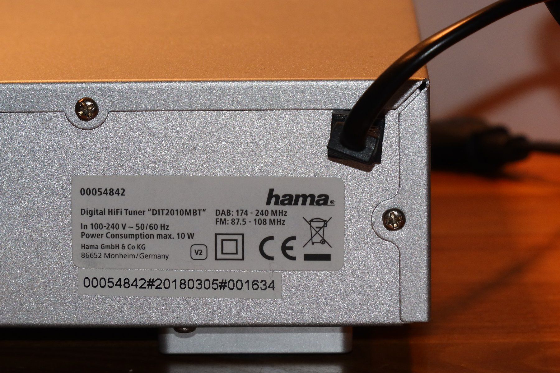 Hama Radios: Hama DIT2010MBT Digital Tuner – D'occasion à Zug par Ophrys 3