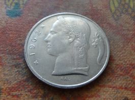 BELGIQUE  5  Francs  1962