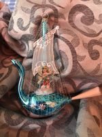 Blauer Schwan nostalgischer Christbaumschmuck Lauscha