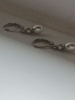 Ohrringe mit Perle und Zirkon Silber