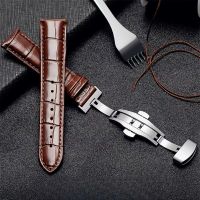 Bracelet de montre PAPILLON en cuir  neuf 18 mm / echt Leder
