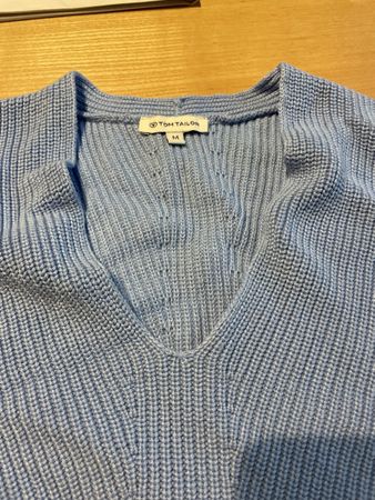 Hellblauer Strickpullunder M tom Taylor
