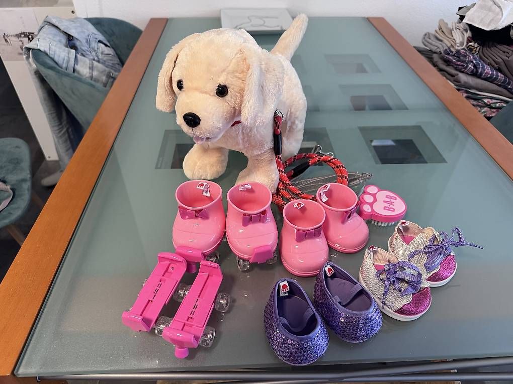 Giocattoli: Peluche chien Build-A-Bear + accessoires – Usato da Versoix venduto da Tamaze47