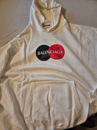 Balenciaga Mastercard Hoodie Weiss