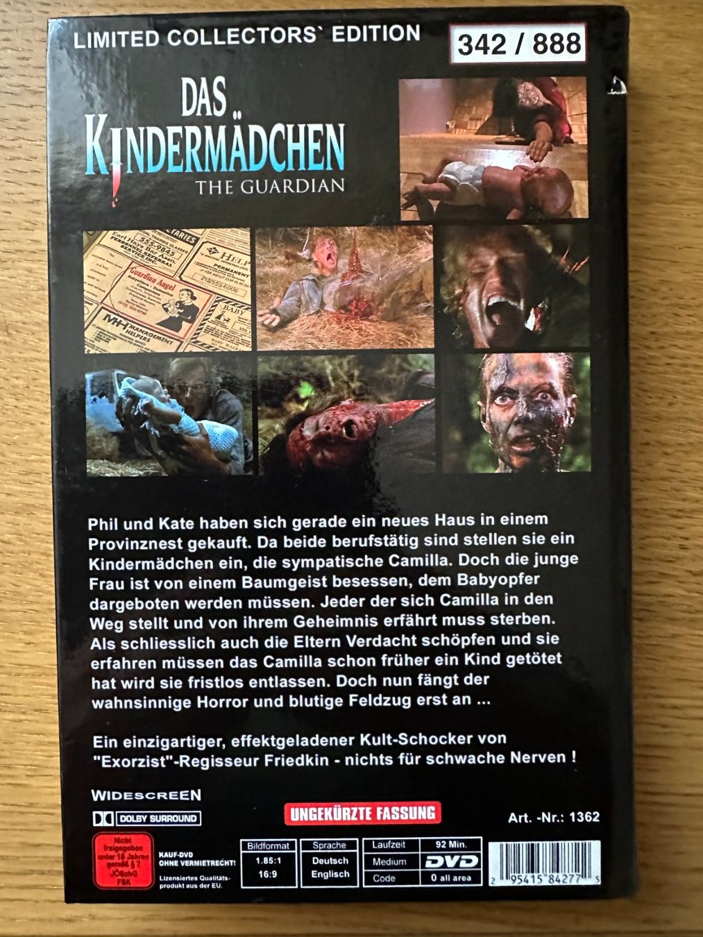 Alle DVDs: Das Kindermädchen (The Guardian) - Limitierte Hardbox – Gebraucht aus Basel von jannickpascal 1