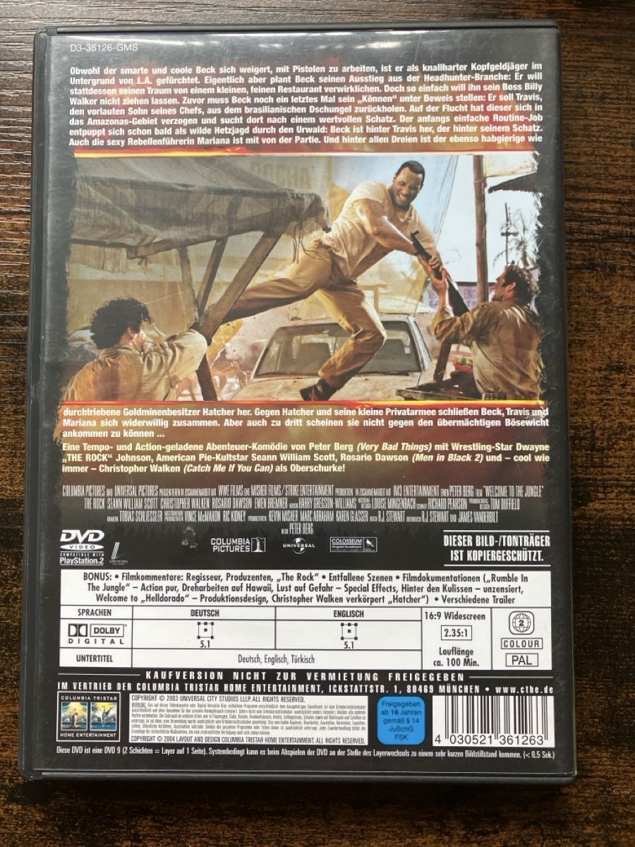 Tutti i DVDs: Welcome to the Jungle DVD – Usato da Glarus venduto da Jhuber78 1
