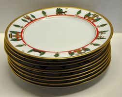 Cartier "La Maison de Louis Cartier"  Teller Set, 9 Stk 1986