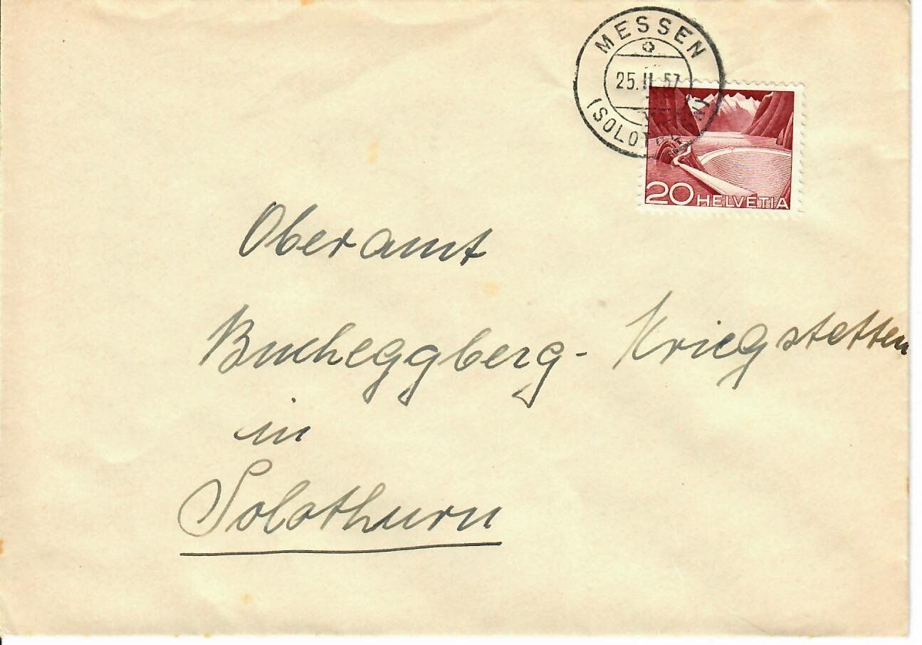 Tutti i francobolli: Brief aus Messen 1957 – Usato da Hochdorf venduto da Ziegel-16