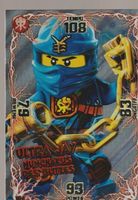 NINJAGO TRADING CARD SERIE 1 FOIL # 184 ULTRA JAY NUNCHAKUS