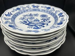 Set Hutschenreuther Essteller - Zwiebelmuster - 8 Stück