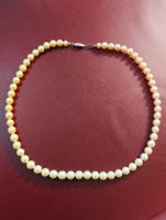 Vintage Perlenkette, zartes Gelb, Top Zustand! Must-have!