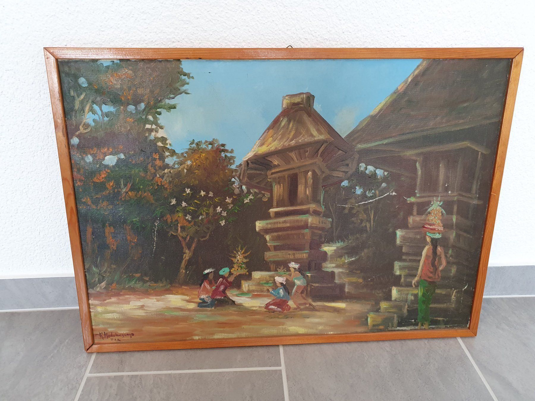 Gemälde: Bali Gemälde – Gebraucht aus Weggis von Jhmathis