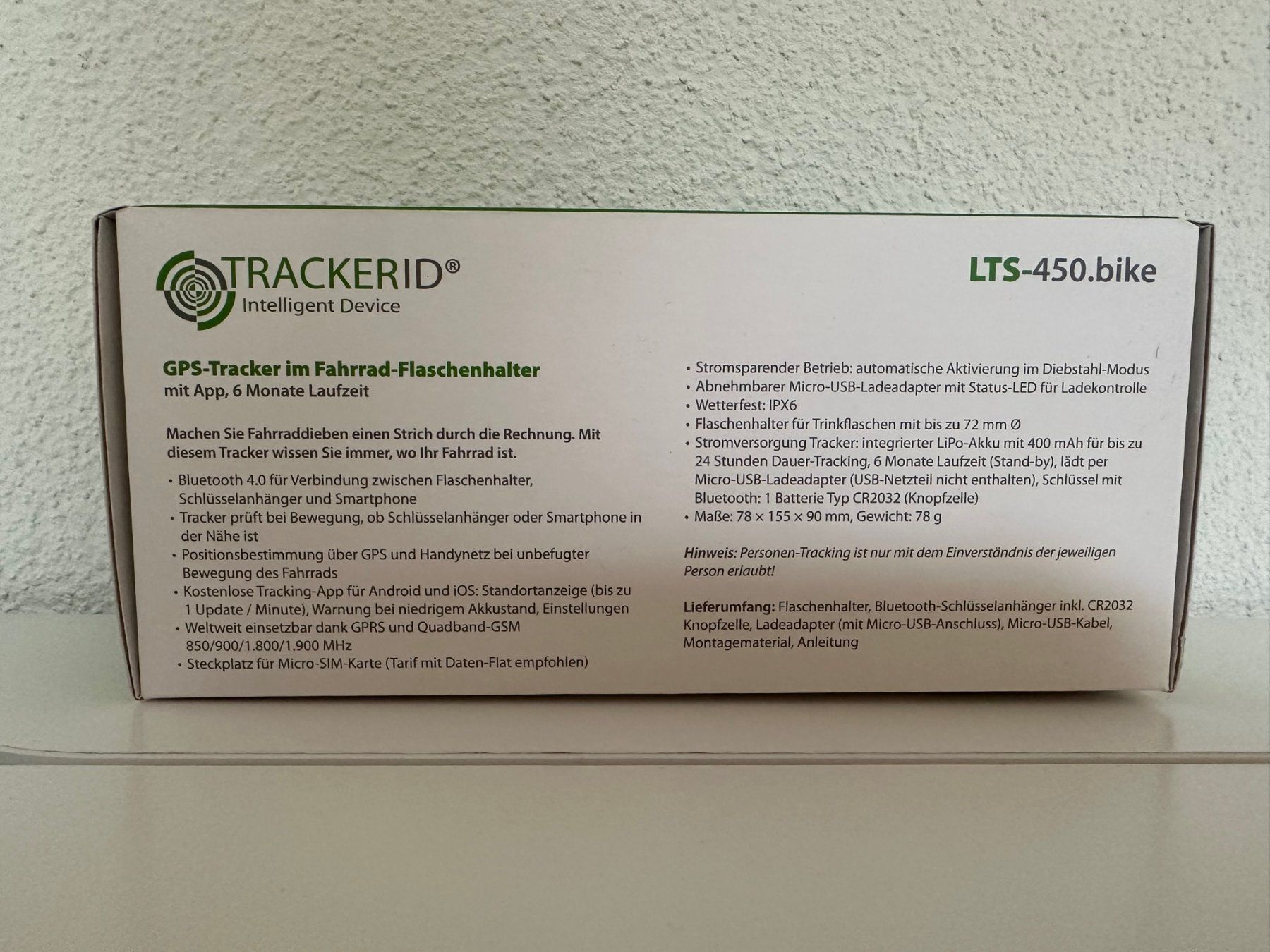 GPS & Strumenti di misurazione: GPS-Tracker im Fahrrad-Flaschenhalter – Nuovo e nell'imballaggio originale da Basel venduto da Nermin00 2
