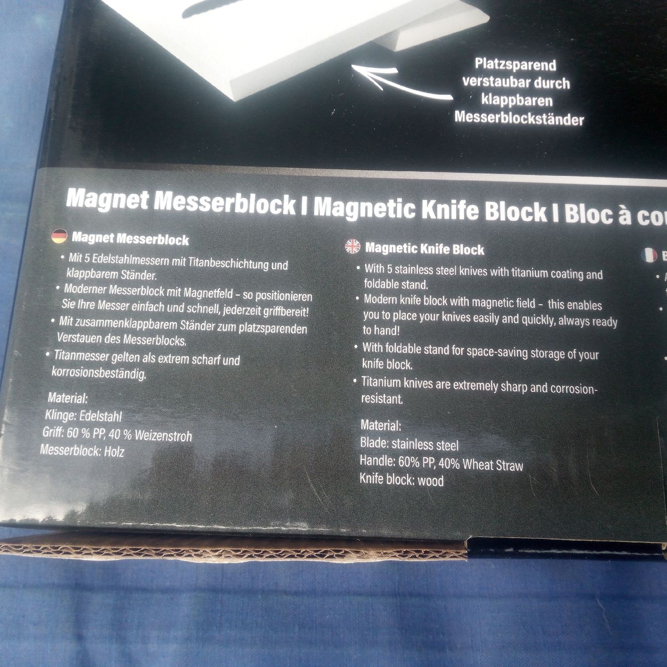 Coltelli: Stoneline Messerblock Magnetisch, 5 Messer, NEU – Nuovo e nell'imballaggio originale da Luzern venduto da toenu23 2