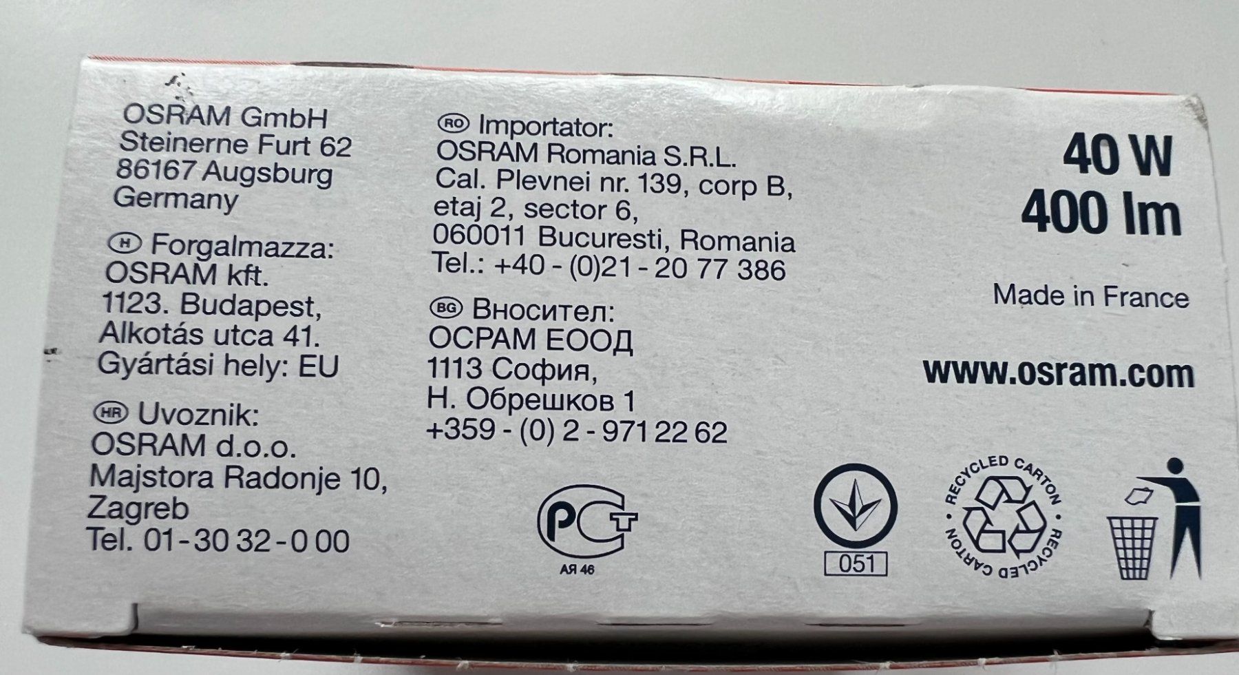 Osram Lampade: Glühbirnen 2 x 40 Watt, E 14, 400 ml – Nuovo e nell'imballaggio originale da Wettswil venduto da MargrithK01 2