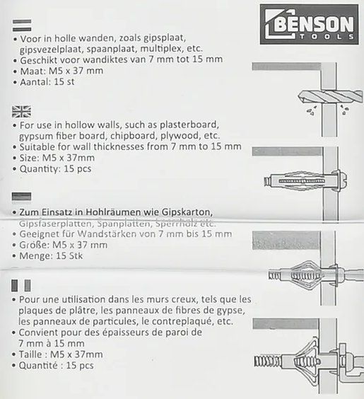 Ancore: 25 Stück Hohlraumdübel M4 x 32mm – Nuovo e nell'imballaggio originale da St. Gallen venduto da schnaeppchen-preise 4