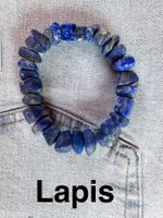 Lapis  Lapislazuli   Armband.    unregelmässig  matt