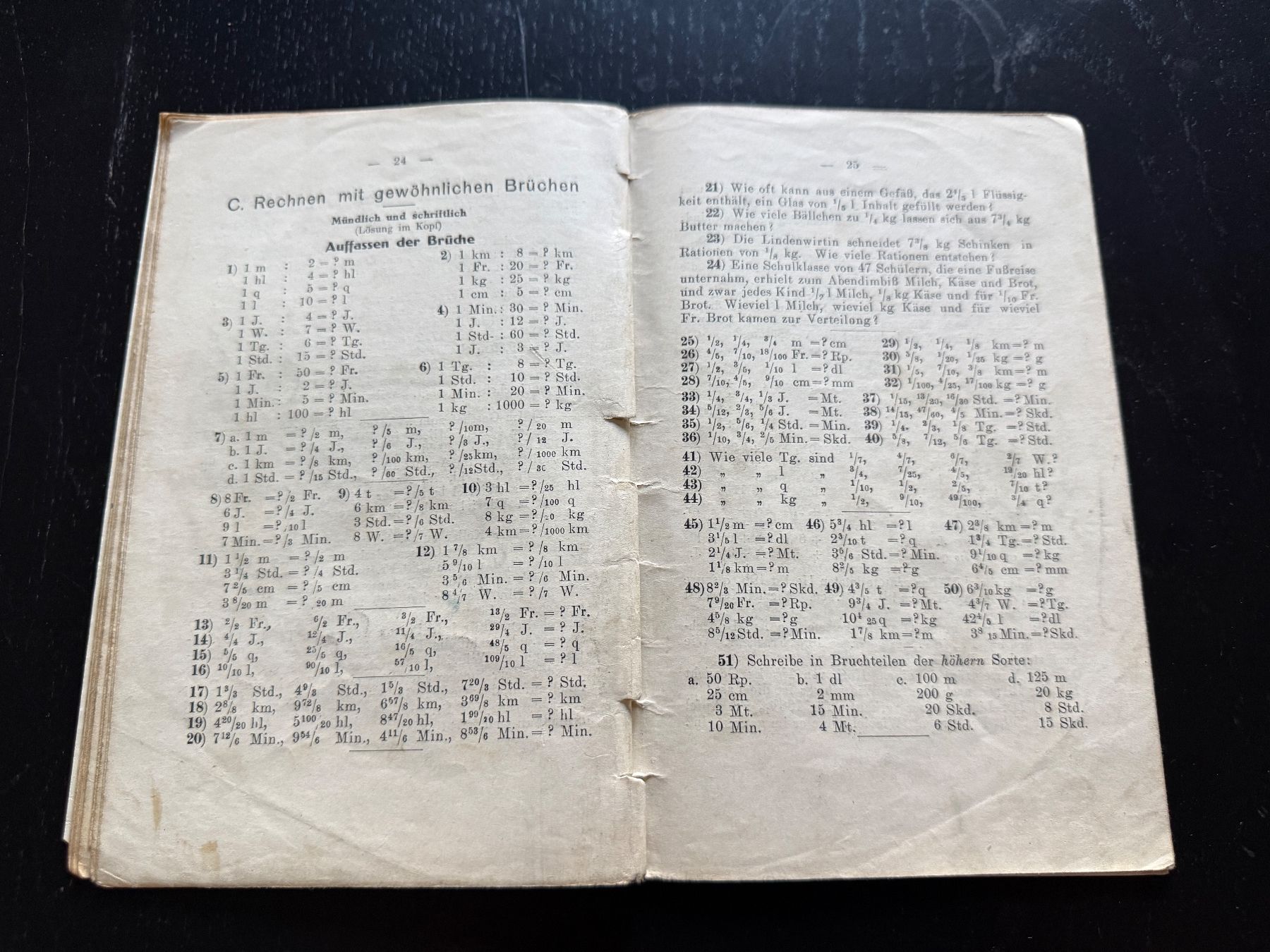 Libri: Rechenbuch V. Schuljahr Schweizer Volkschulen 1925 – Usato da Erstfeld venduto da Uhu1980 4