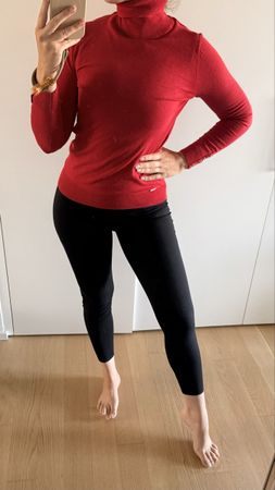 Tommy Hilfiger Rollkragenpullover rot S Pulli wie neu