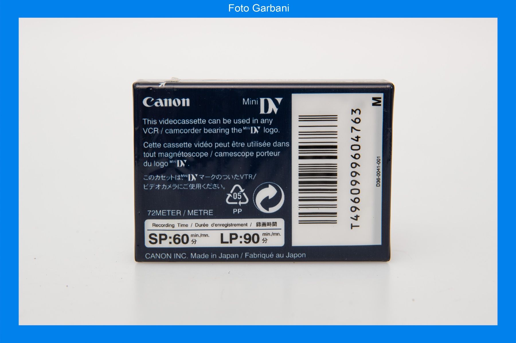 Leerkassetten: Canon Mini DV DVM-E60 ME – Gebraucht aus Muralto von FotoGarbani 1
