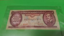 Alte Ungarische 100 Forint Banknote 1968 Rarität