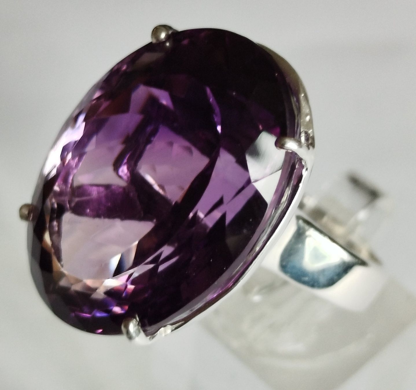 Anelli: NEU: Amethyst Ring Schmuck Grösse 57 Designerstück – Nuovo (secondo la descrizione) da Matten b. Interl venduto da EdelsteineInterlaken 6