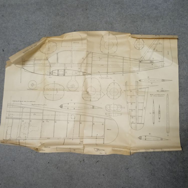 Messerschmitt Me 108 F Taifun MT- Bauplan Peter Kriz vintage (Gebraucht ...
