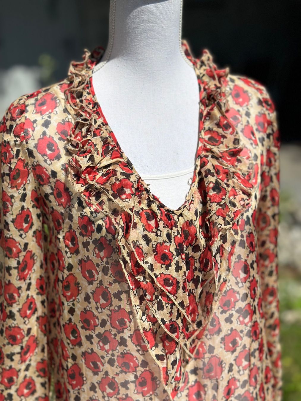 Blusen: BLUGIRL Seidebluse mit Blumenmuster Gr. M/44 – Neu (gemäss Beschreibung) aus Zufikon von Modestil365 3