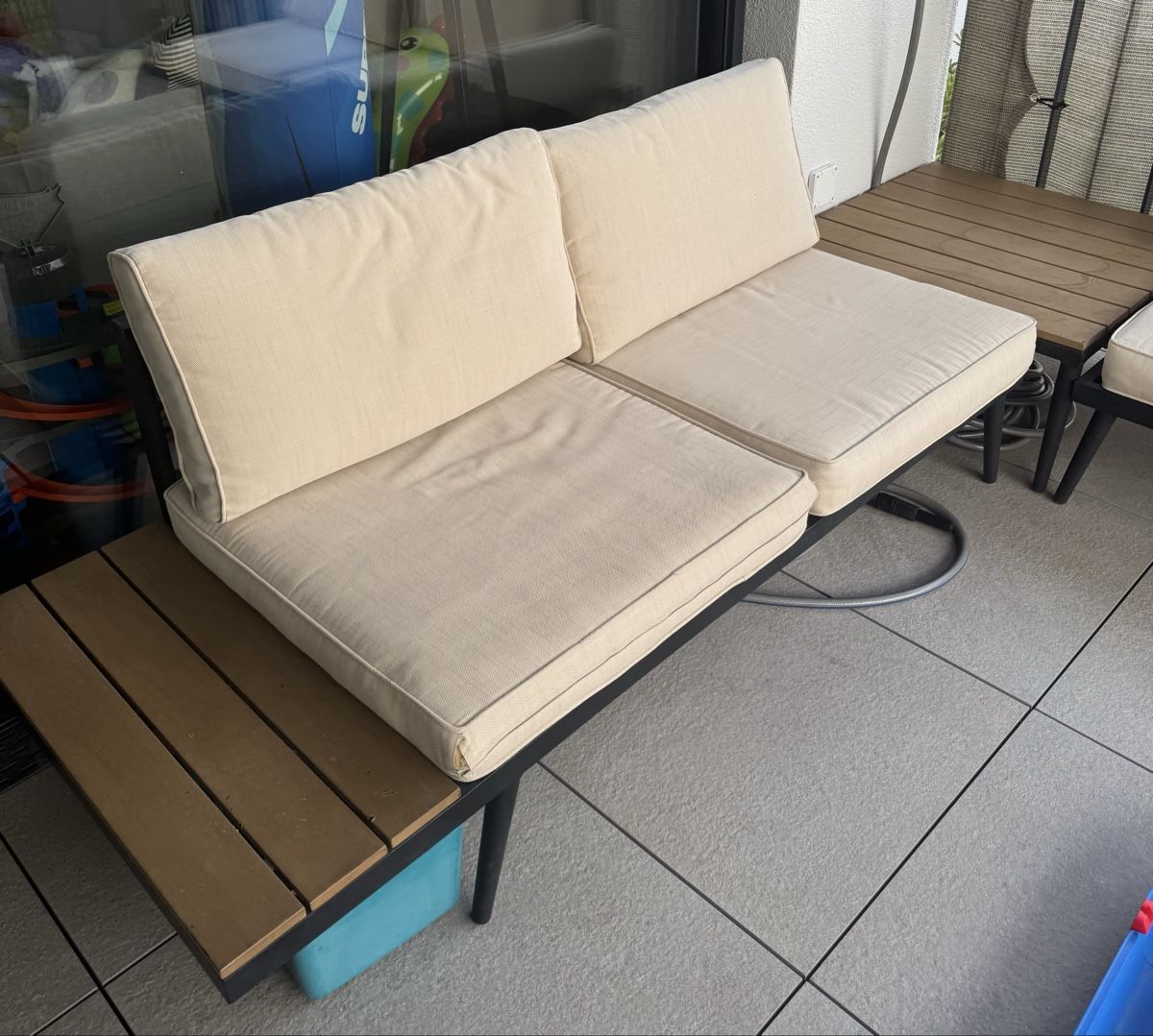 Sofas: Garten Lounge Set 3-teilig – 2 Sofas + Tisch – D'occasion à Niederwil SO par BlueSonic 1