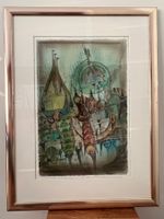 abstraktes Bild 64x85 cm - sehr schöner und passender Rahmen